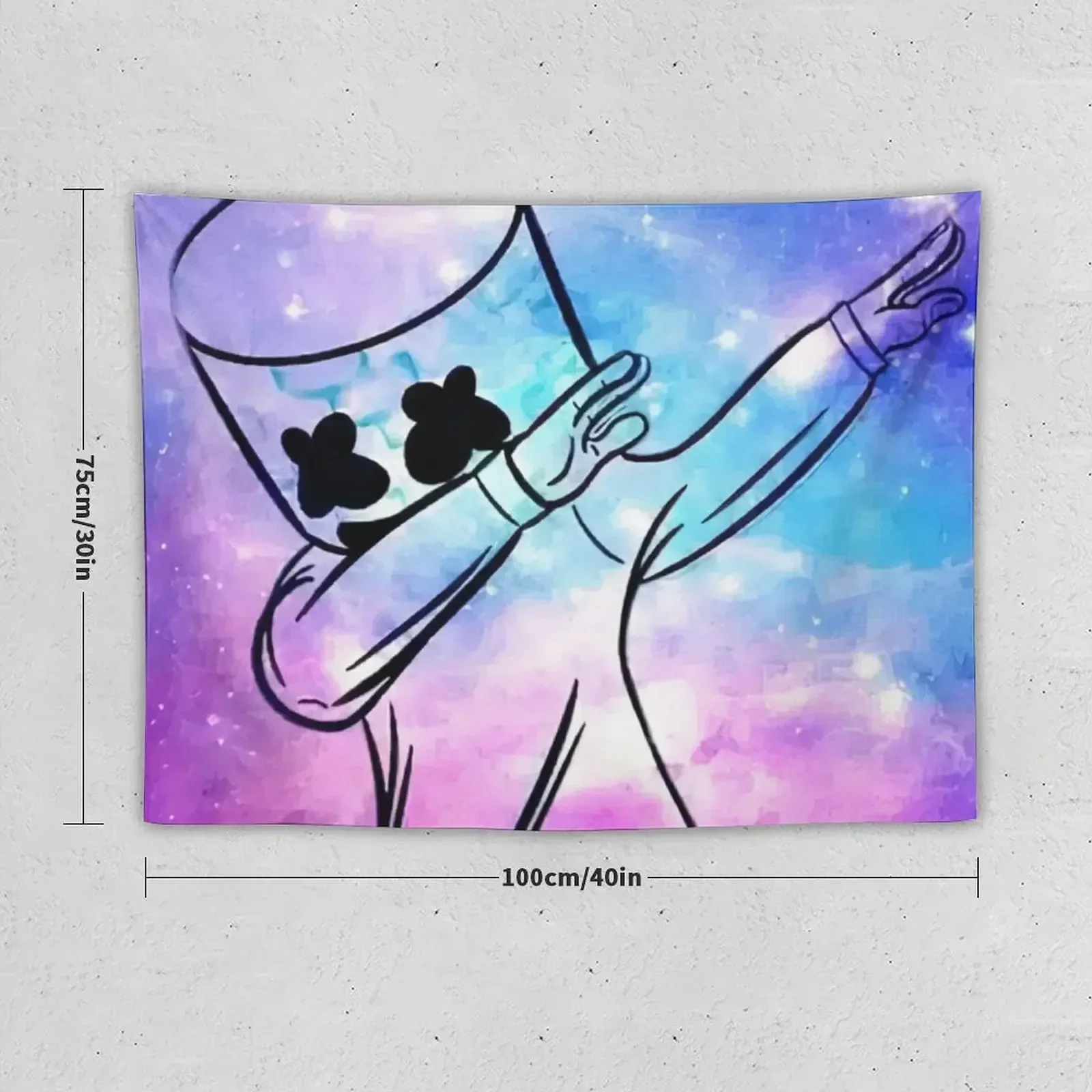 Marshmello - DJ - DAB Tapestry Room Decoration Korean Style Aesthetic Room Decorations Decorations For Room Tapestry