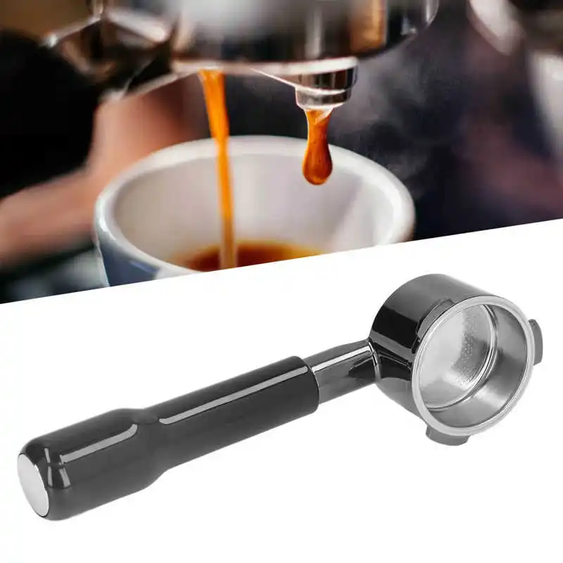 Portafiltro de café de aleación de Zinc, 51mm, sin fondo, 3 orejas con mango, piezas de máquina de café