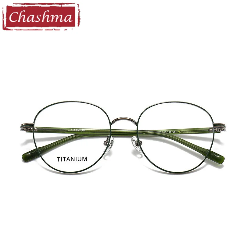 

Prescription Glasses Pure Titanium Men Round Retro Fashion Eyeglasses Frames Women Eyewear for Optical Lenses Spectacles