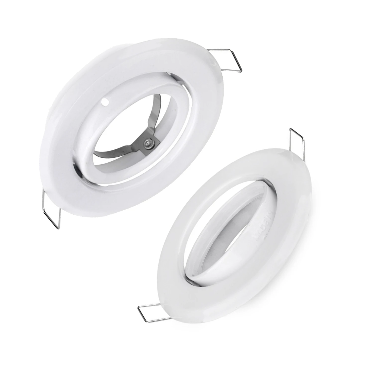 10pcs/lot Round Adjustable LED Ceiling Downlight Mount Frame Socket GU10/MR16/GU5.3 Bulb Holder Spot Lighting Fitting Fixture