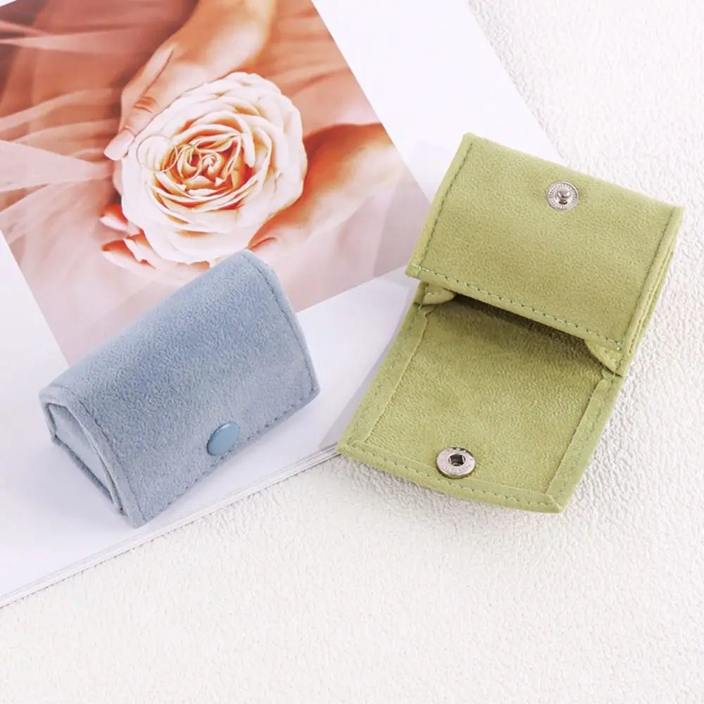 Exquisite Velvet Ring Jewelry Box Multi-purpose Multi-functional Mini Storage Box Portable Ornament Jewelry Organizer Gifts