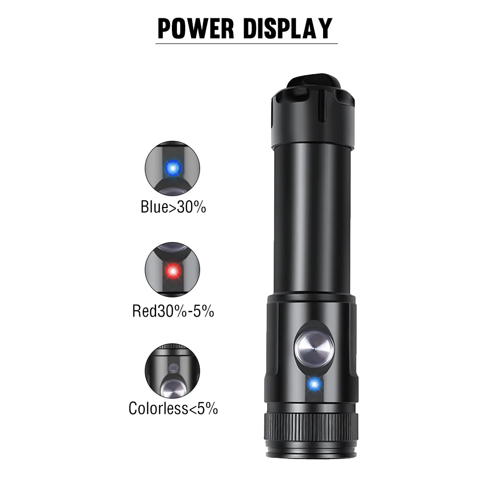 Asafee T21 SST40 2000LM Super Bright Diving Flashlight Photography Torch Portable Dive Spotlight 80m Depth Rechargeable view 6