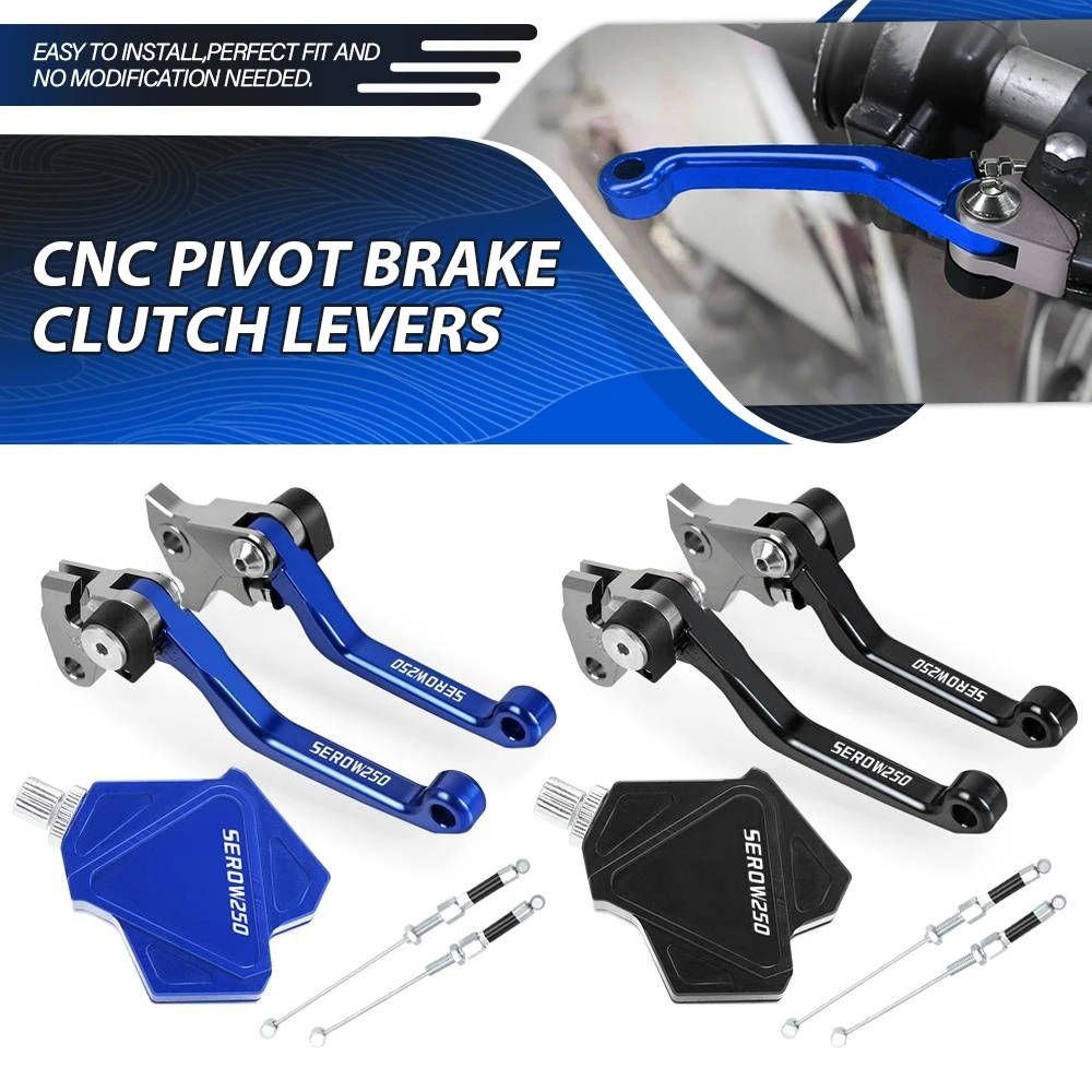 

For YAMAHA SEROW250 1986-2015 2014 2013 Motorcross Accessories CNC Stunt Clutch Lever Easy Pull Cable System Brake Clutch Levers