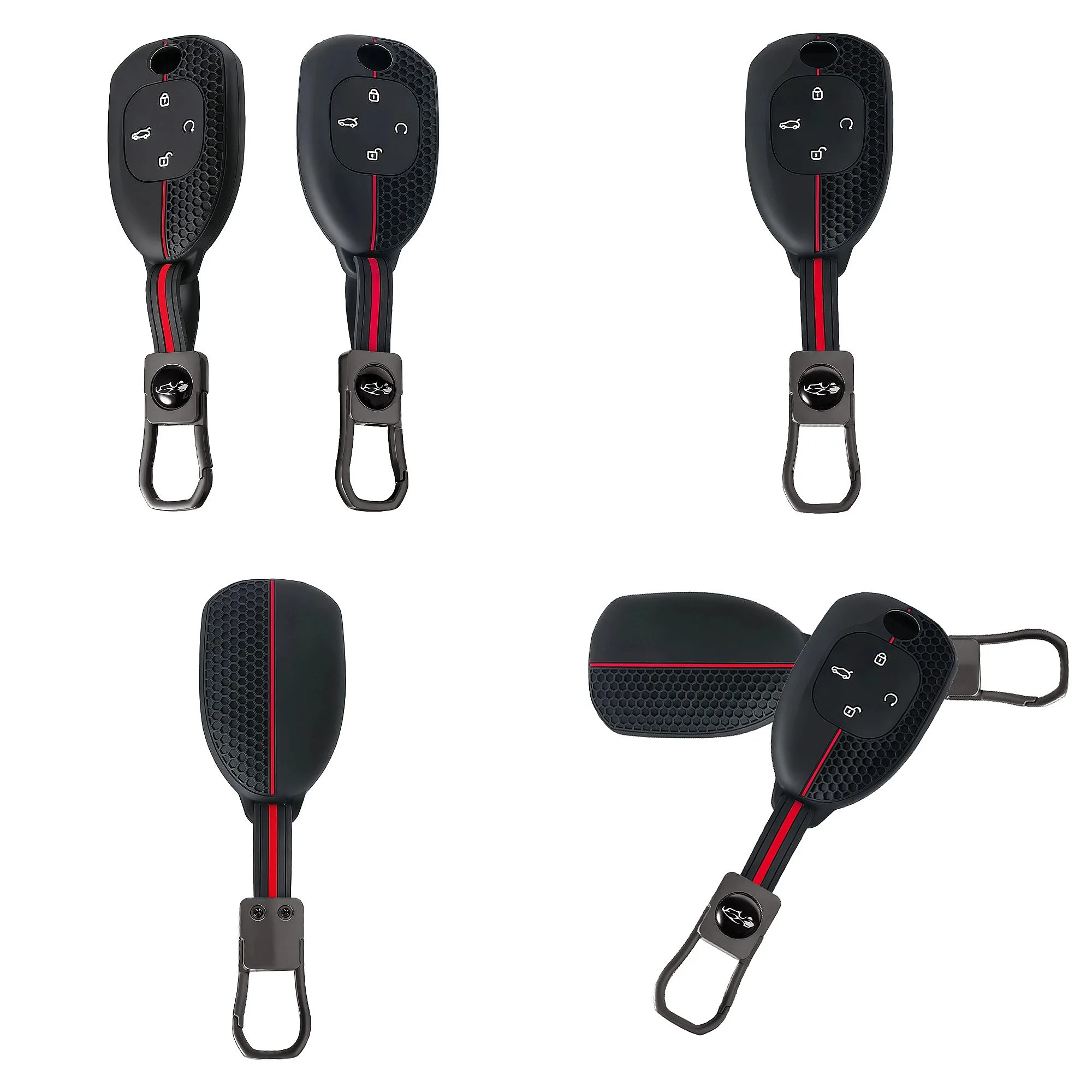 Silicone Car Key Fob Cover Auto Key Shell Remote Key Cover for Trumpchi Empow 2021 J11-J16 GS8
