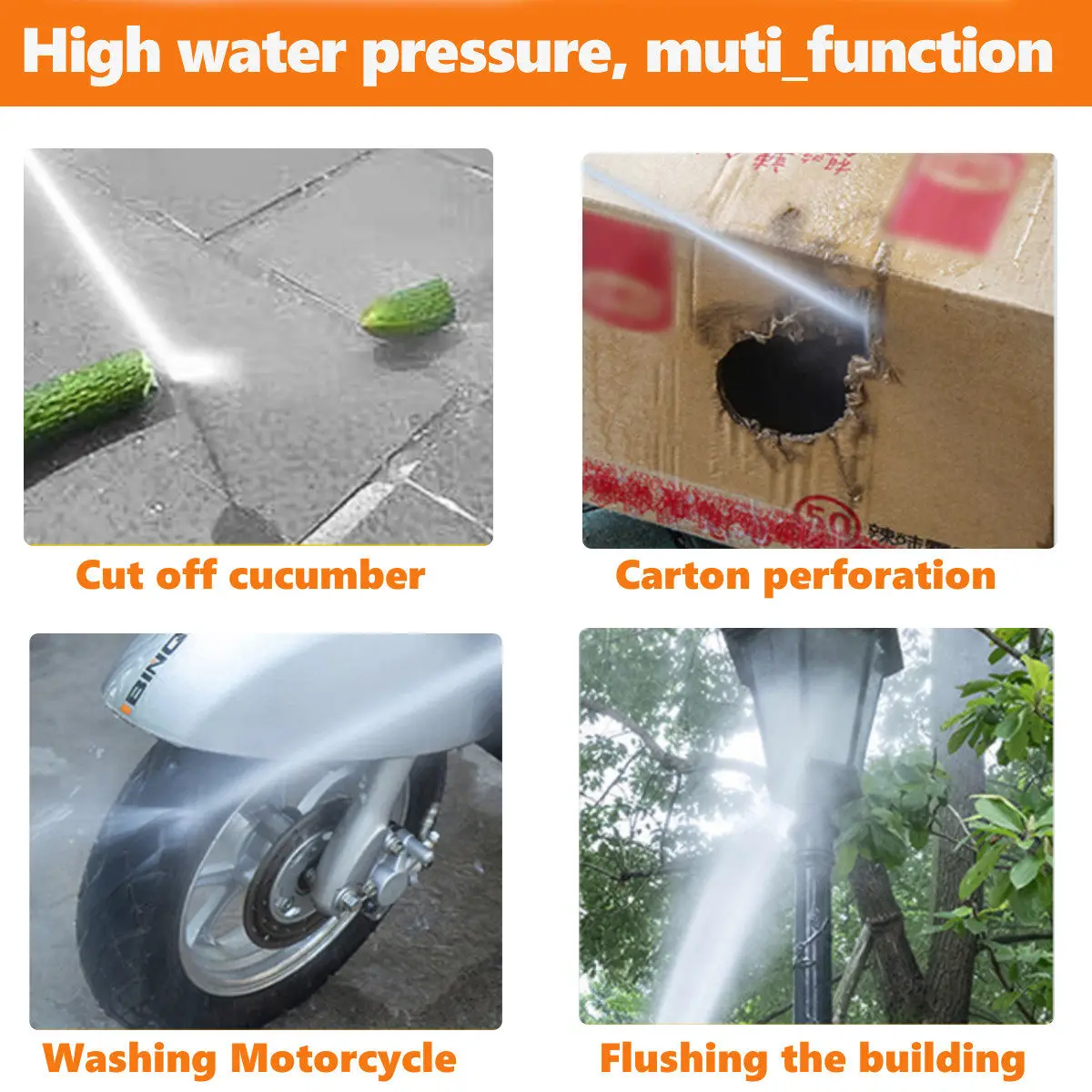 High Pressure Car Washer Water Gun Portable Pressure Washer Cordless Washing Machine Cleaner With Battery For Makita 18V Battery