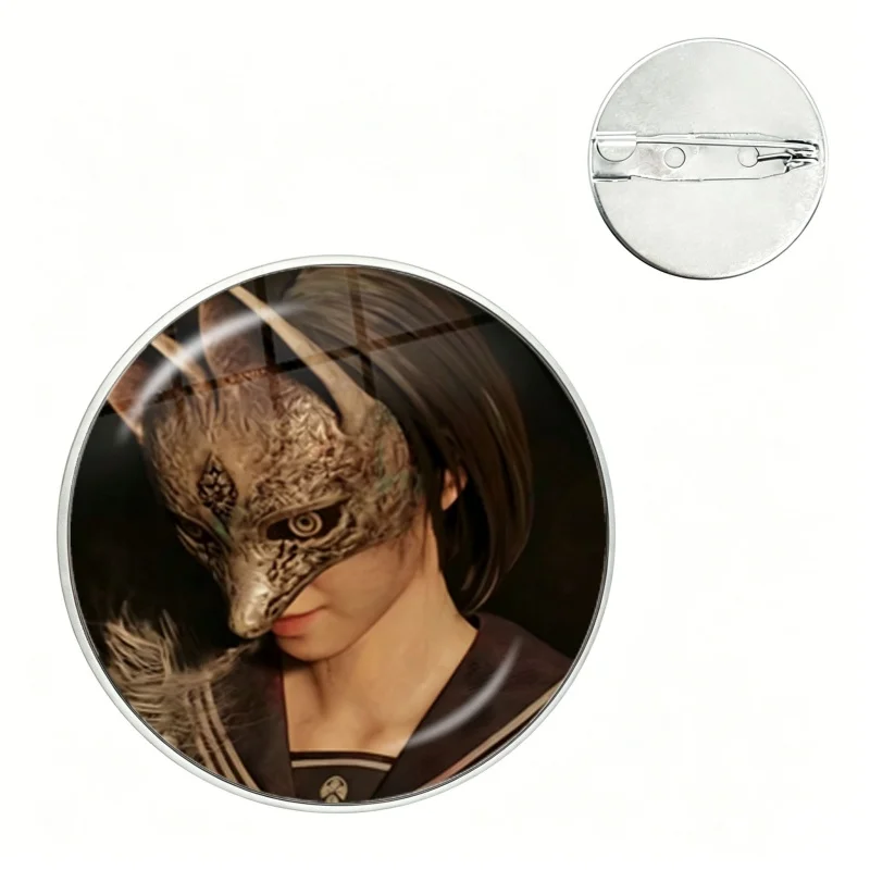 H-Hinako shimizu silent H-hill Badges 25mm Round Cosplay Pin Bag Decor Fans Collect Friends Gifts Brooch Souvenir