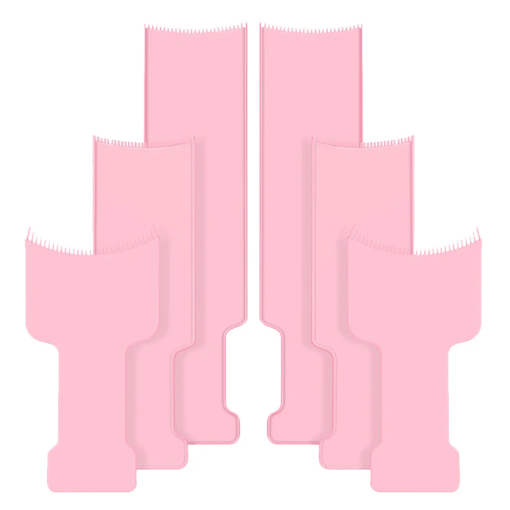 

6Pcs Hair Dye Paddle Board Perm Comb Highlighting Brush Hair Coloring Accessories Stylist Supplies Brush Color Board
