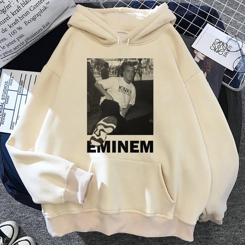 Eminem hoodies women graphic japanese sweatshirts female 90s tracksuit