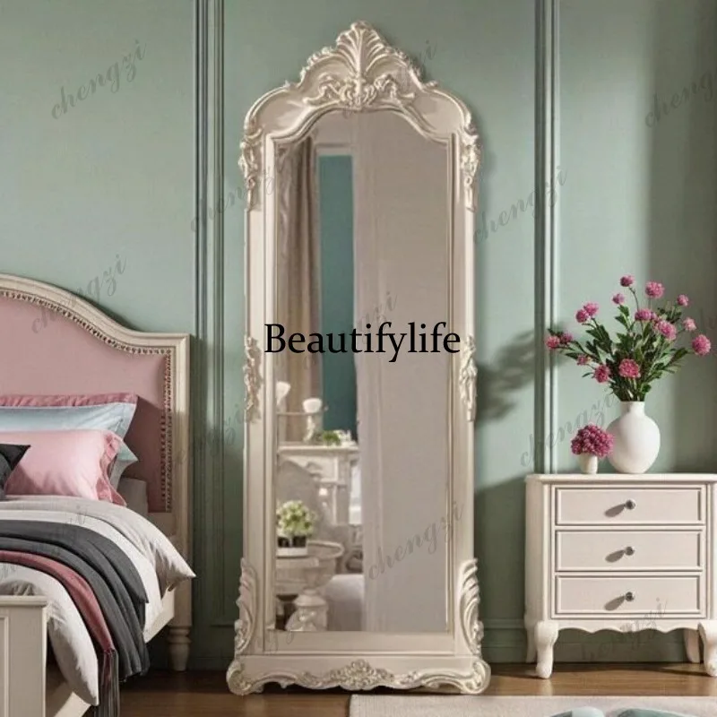 Standing Vintage Decorative Mirrors Floor Nordic White Design Mirrors Full Body Living Room Espejos Decorativos Home Decorations