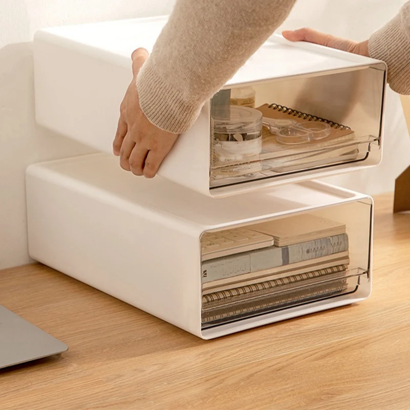 투명 보관함, 사무실 화장품 보관함, 선반 문구 보관 서랍 유형