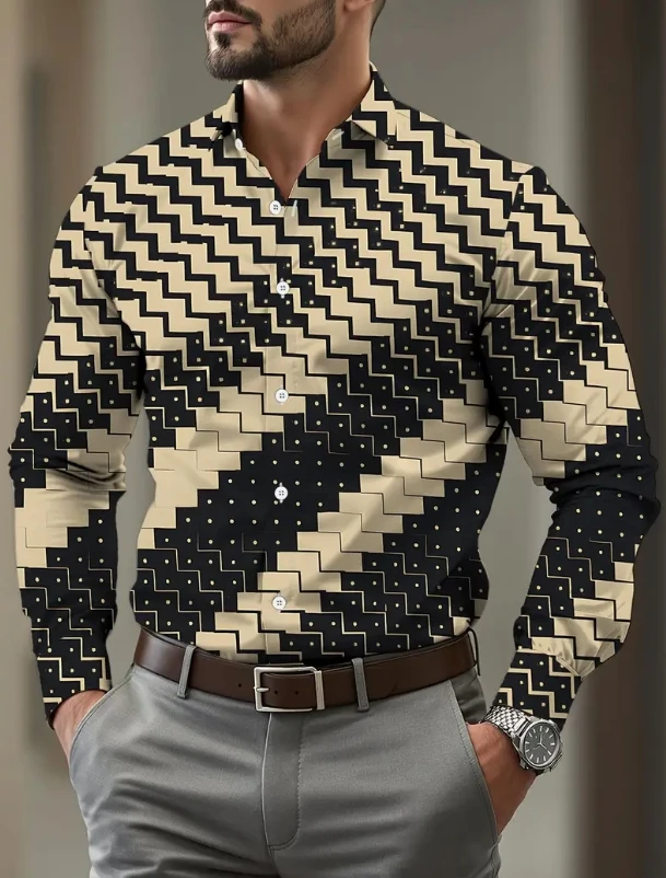 Men's Autumn long-sleeved Shirts Are Fashionable And comfortable, With A Variety Of Colors And patterns, And The New Model