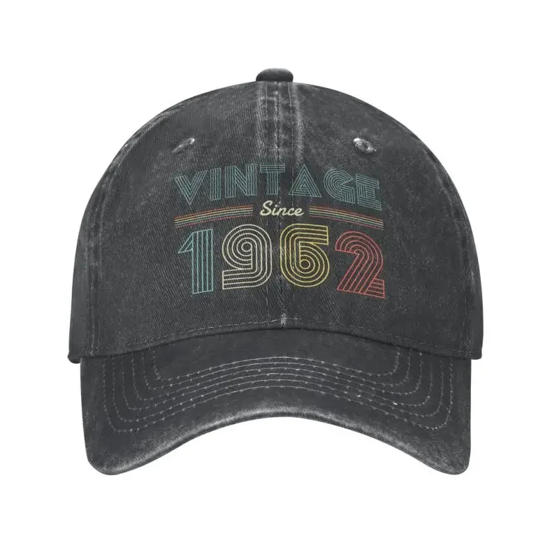 

Personalized Cotton Vintage Since 1962 60th Birthday Baseball Cap Outdoor Women Men's Adjustable Dad Hat Summer