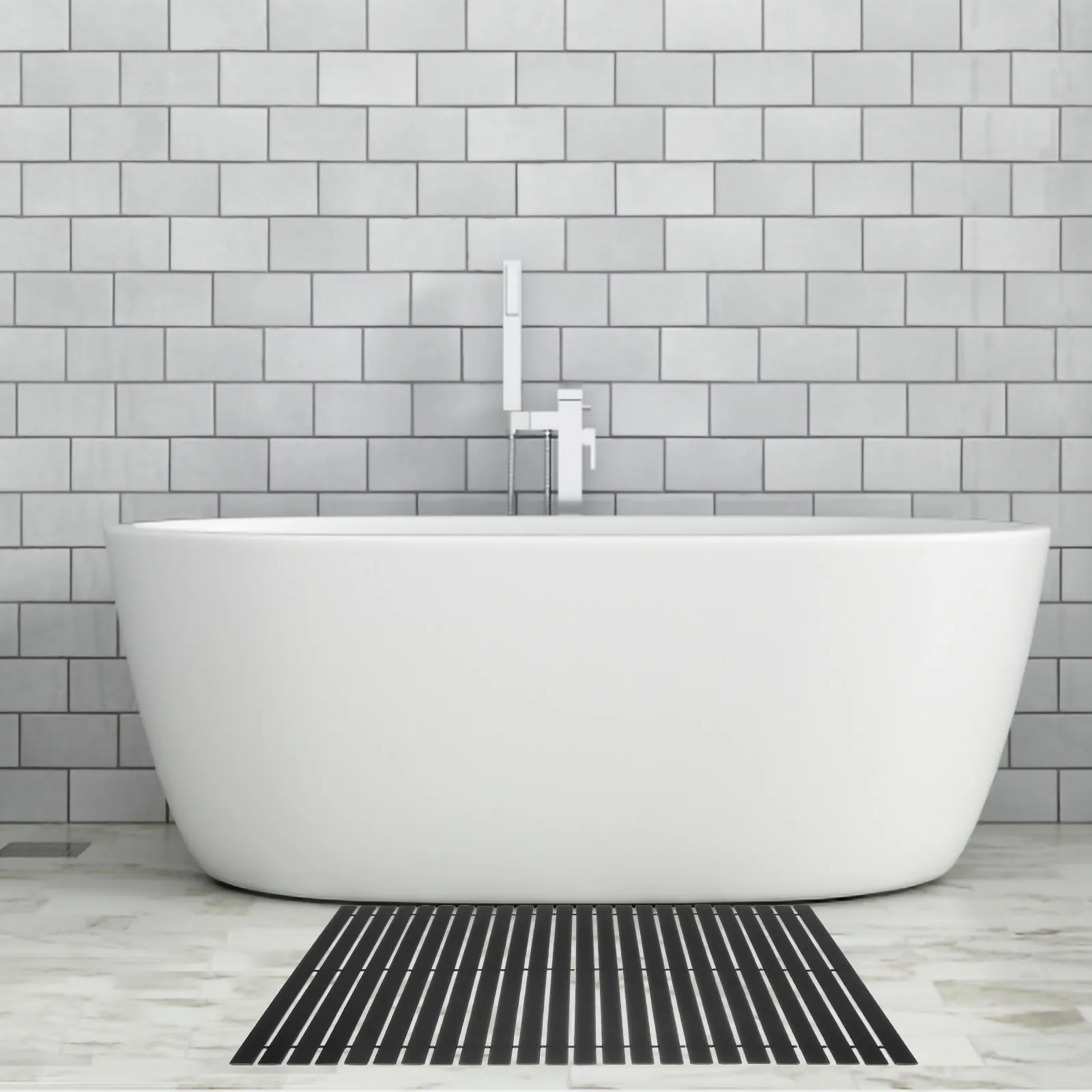 

Бамбуковый коврик для ванной, нескользящий, из волокнистого материала, для душа, декоративный, в восточном стиле, противоскользящий коврик для ног