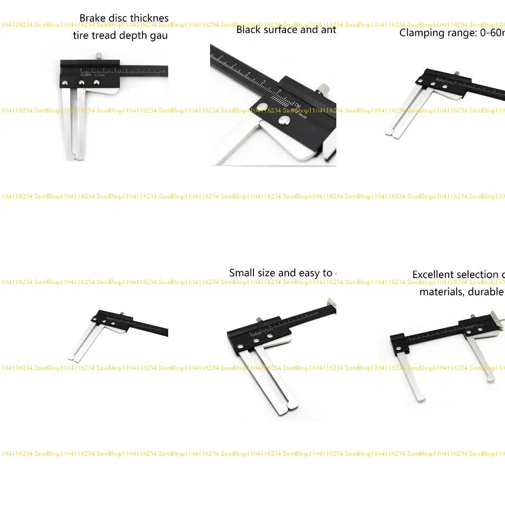 

P9FB Толщина тормозного диска Измерение суппорта Vernier Strer Tire Tire Deby Deeping Laze