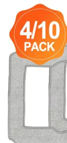 4/10 Pcs W-CC02-0012 Mopping Pads Compatible For Ecovacs Winbots Mini Vacuum Cleaner Mopping Pads, Accessories, And Mop Cloths