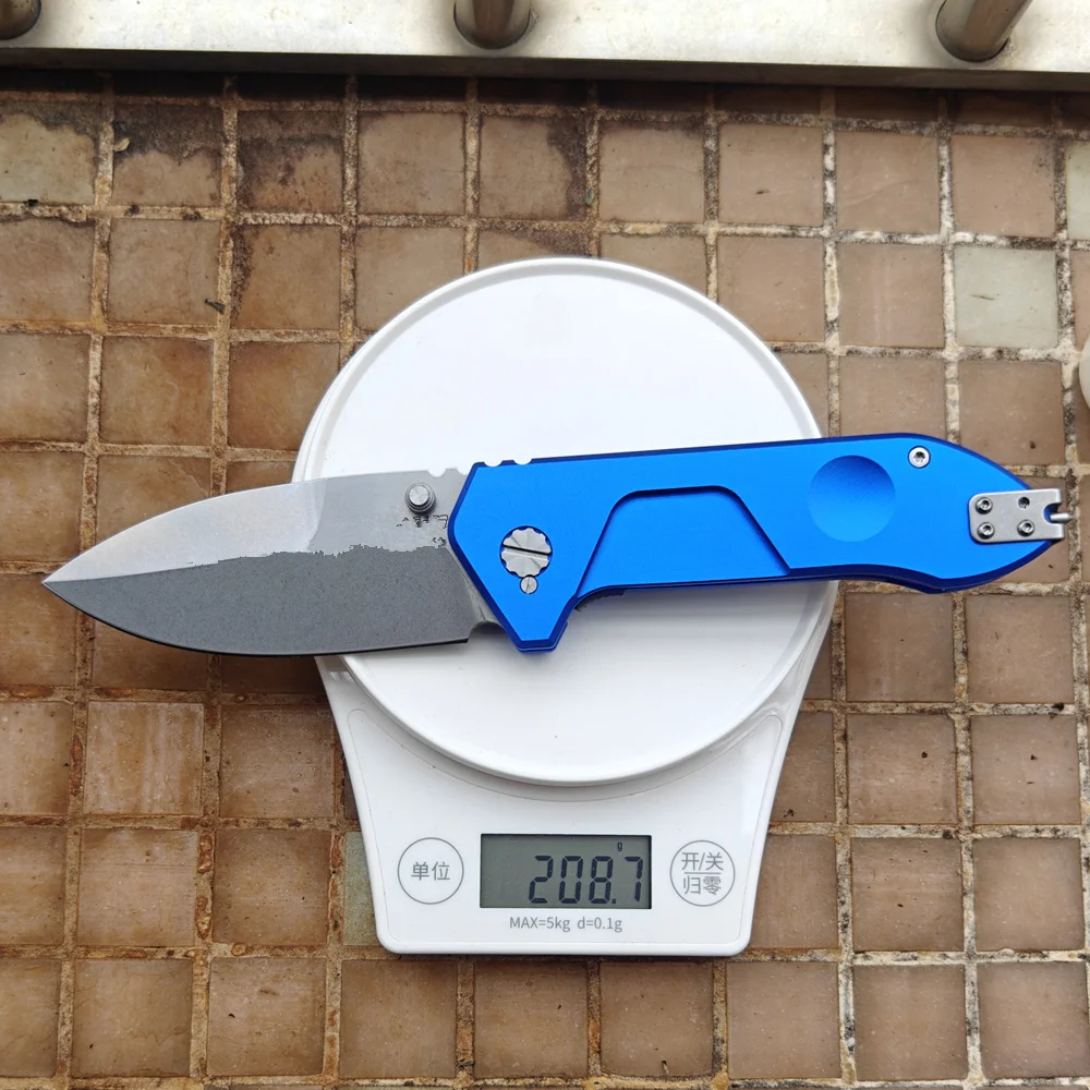 JUFULE New Frame Rock Aluminum Alloy Handle Ball Bearing Manual Camping Hunt Fishing Hike Outdoor EDC Tool Folding Utility Knife