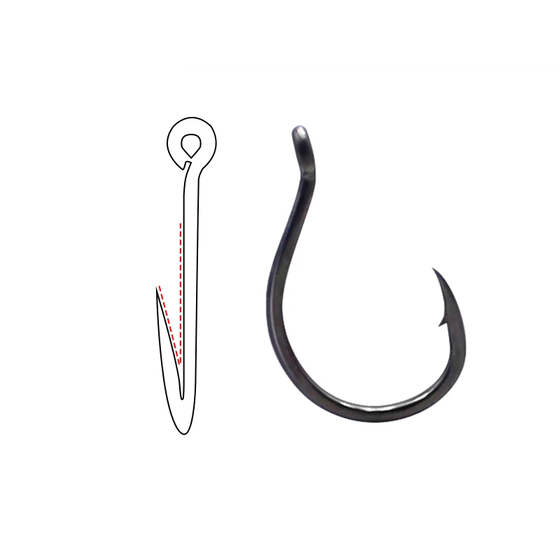 

20pcs Carp Fishing Feeder Hook High Carbon Steel Micro Barbed Size 6/8/10/12 For Carp Fishing Feeder Tackle