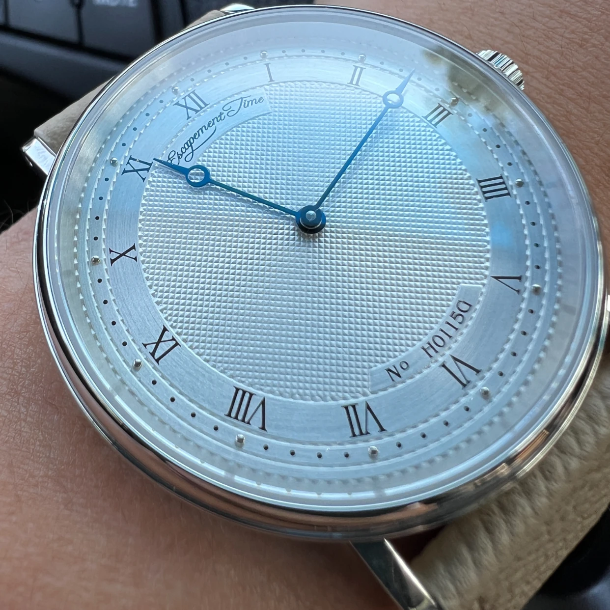 Escape Time 38.5mm Men's Quartz Watches Stainless Steel Watch Case Sapphire Mirror Waterproof Replica 5177 Dress Twatches