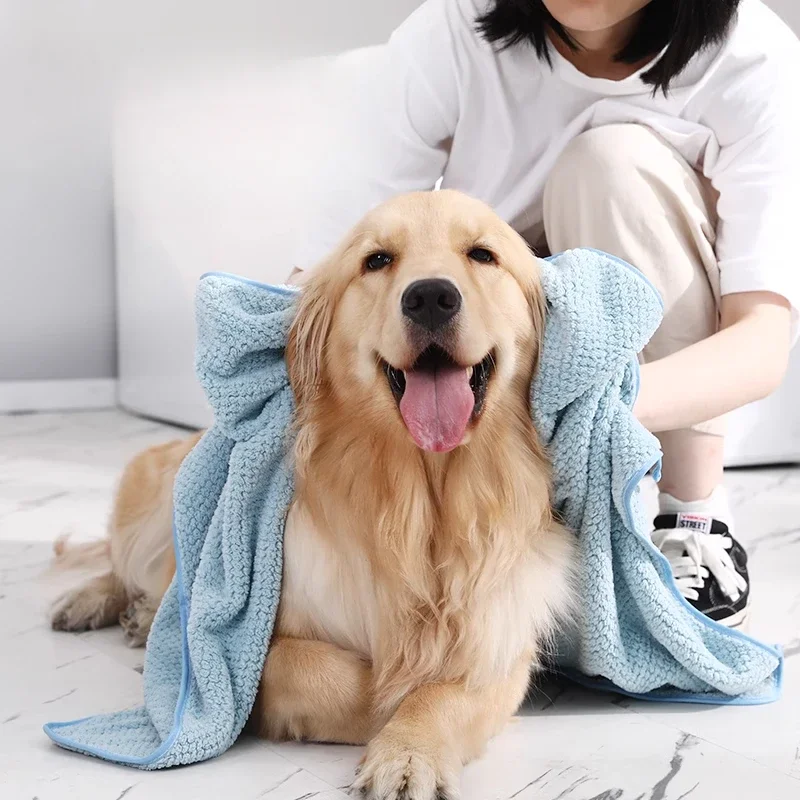 

Quick-Drying Pet Towel Absorbent Pet Bath Towel for Dogs Cats Soft Fiber Dog Towels Cat Blanket Pet Clean Supplies