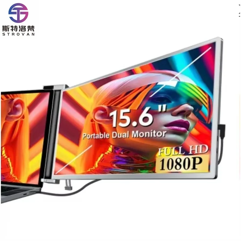 15.6 Triple Laptop , Right Screen 180° Rotation, Plug and Play for 15.6-17.3