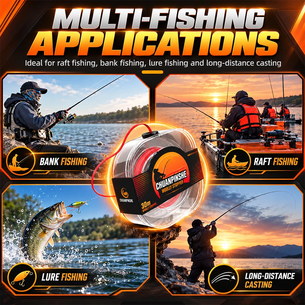ZUKIBO 30M 伸縮性コットン製釣り糸ストッパー、滑り - Fishing Line Dispenser のレビューと価格