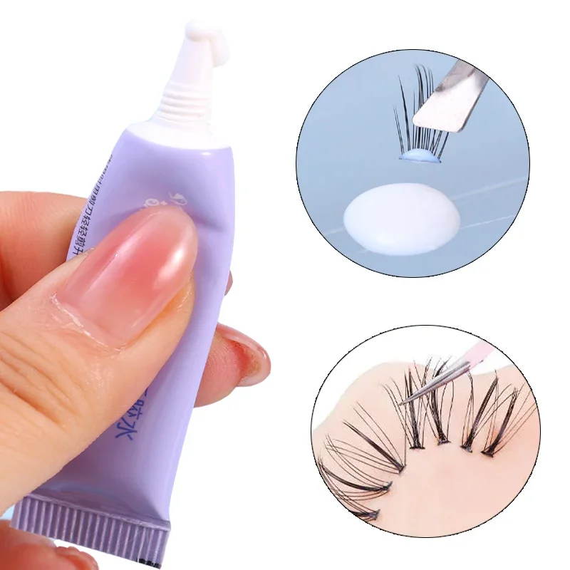 1PC Eyelash Glue Clear Lash Glue for False Lashes Waterproof Quick Dry Adhesive Eyelashes Extension Glues with Tweezers Cosmetic