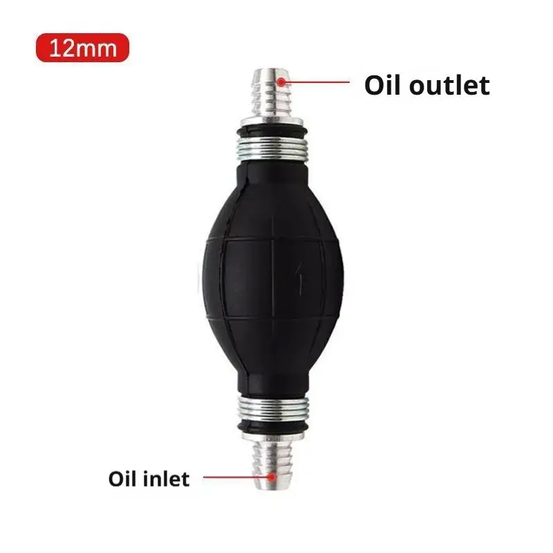 12mm Hand Fuel Pump Universal Rubber Fuel Pump Line Manual Liquid Oil Transfer Pump Oil Transfer Petrol For Motorcycle Boat - view 5