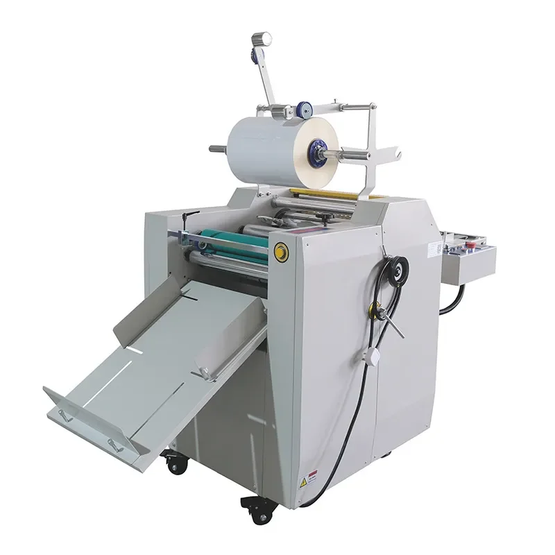 Senwei 390C Hydraulic Laminating Machine Oil Warm Laminating Machine A3 Automatic Pull Off Slitting Surface Laminating