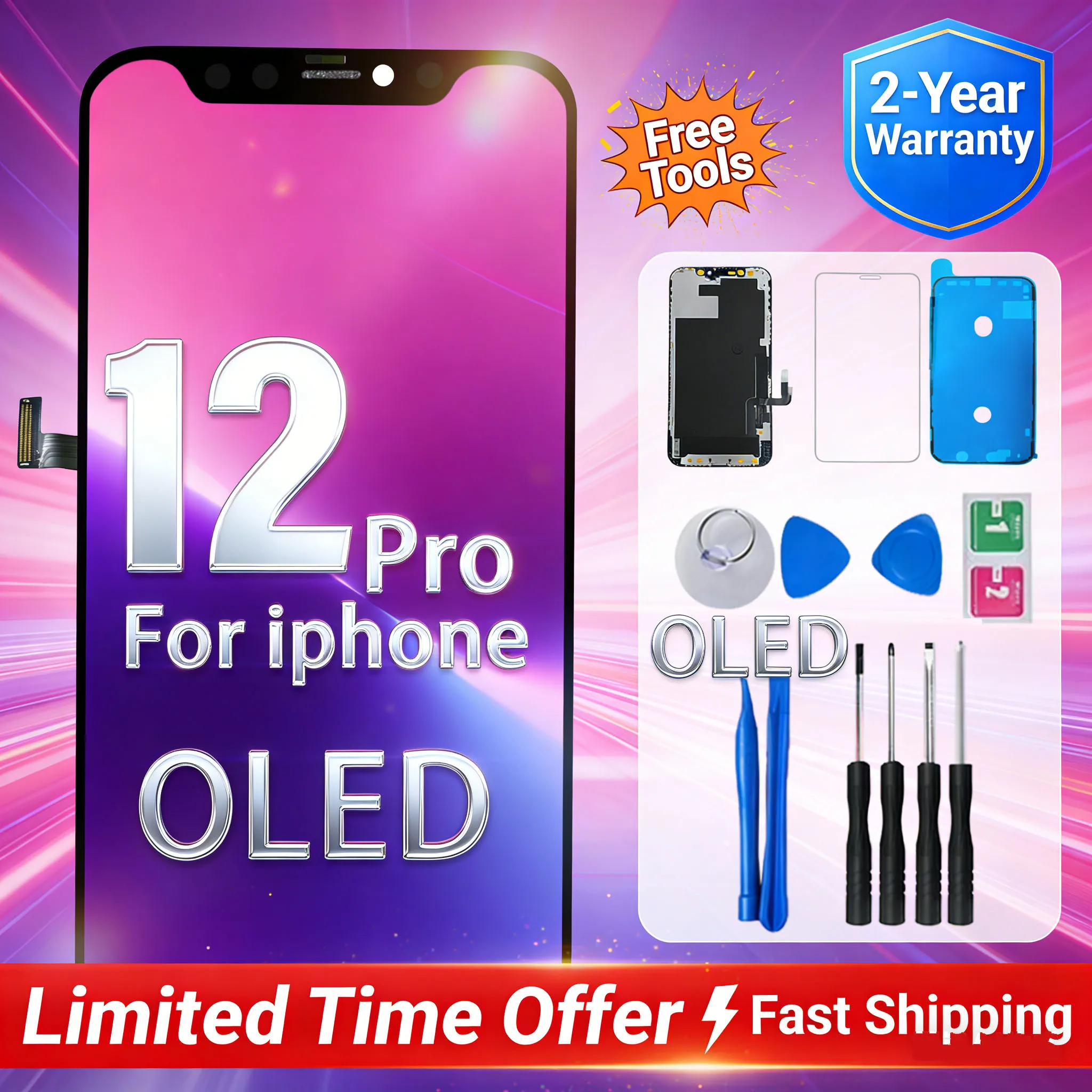 AAA + OLED INCELL qualité pour iPhone 12 12Pro 12 Pro LCD écran tactile numériseur assemblée pour écran 12pro