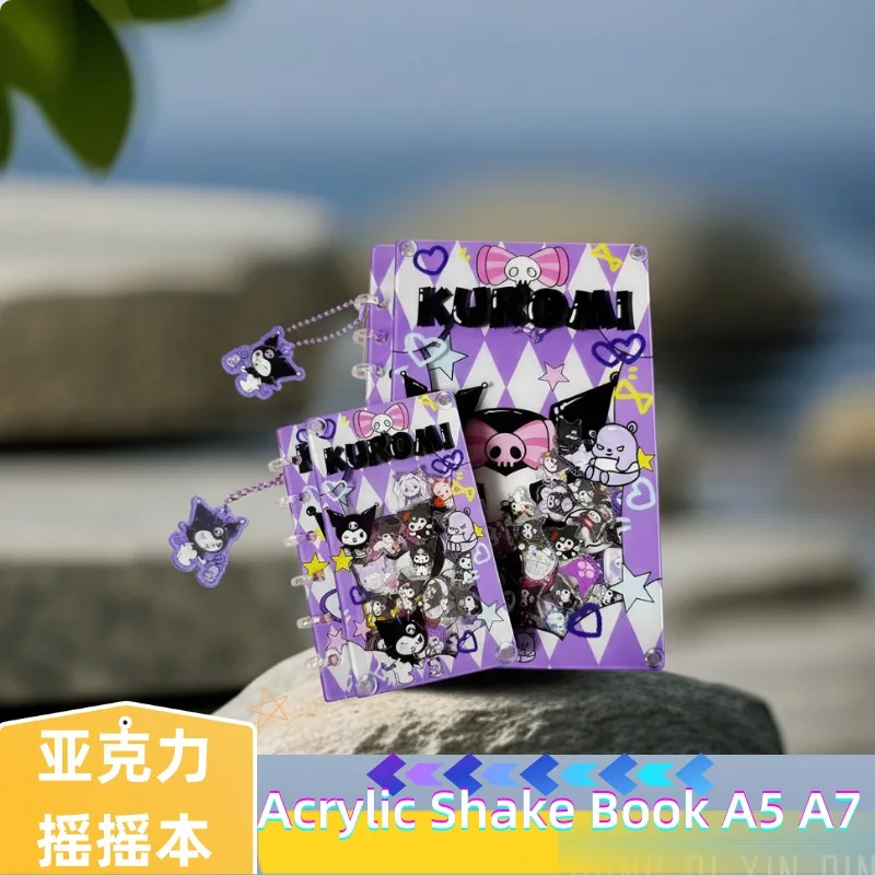 

Acrylic Shake Book A5 A7 Cute Cartoon Classic Kuromi Diary Writing Stationery Handbook Student Stationery Friends High-end Gift