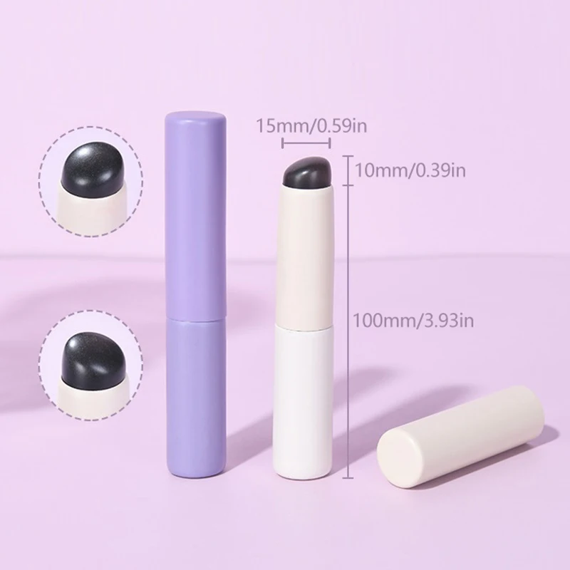 Silicone Angled Concealer Brush Like Fingertips Q Soft Portable Round Head Silicone Makeup Brush Lip Brush Lipstick Brush