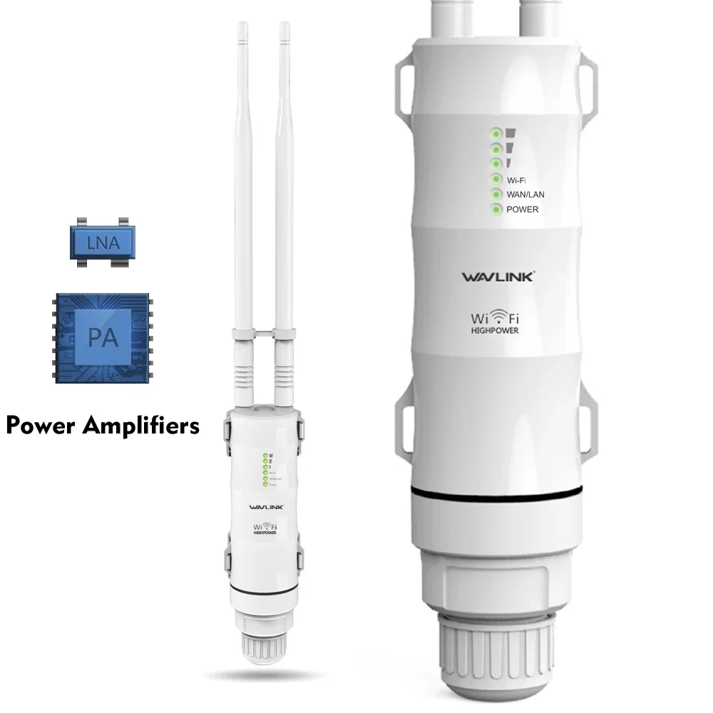 Imagem -04 - Wavlink-intempéries ao ar Livre sem Fio Roteador Wifi Repetidor ap Roteador Extensor Impulsionador de Sinal Longo Alcance 5g 2.4g Ac600