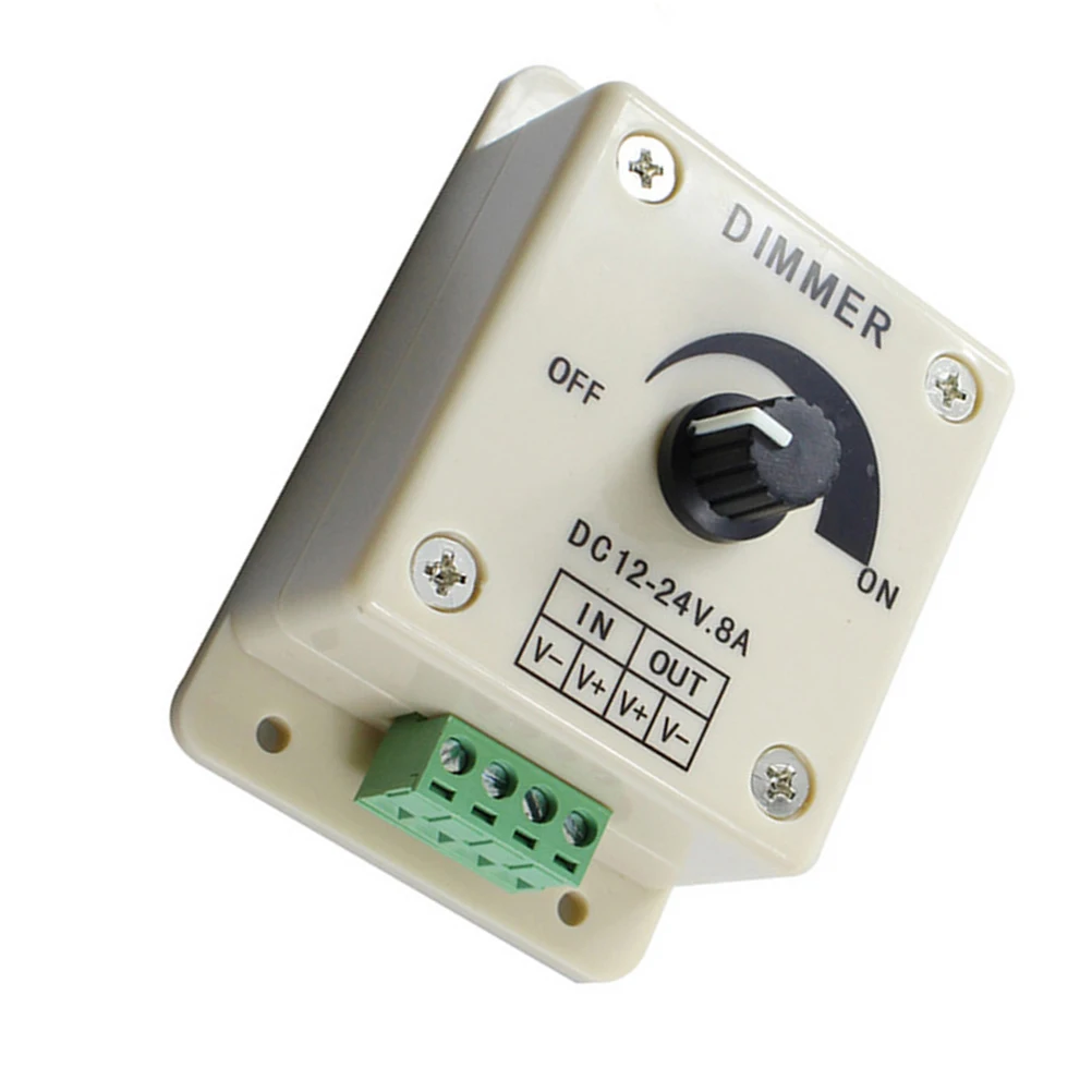 

Manual Rotary Panel Wall Switch 12V 8A Led Durable Pwm Light Controller Adjustable Brightness Energy Saving Bulb Life