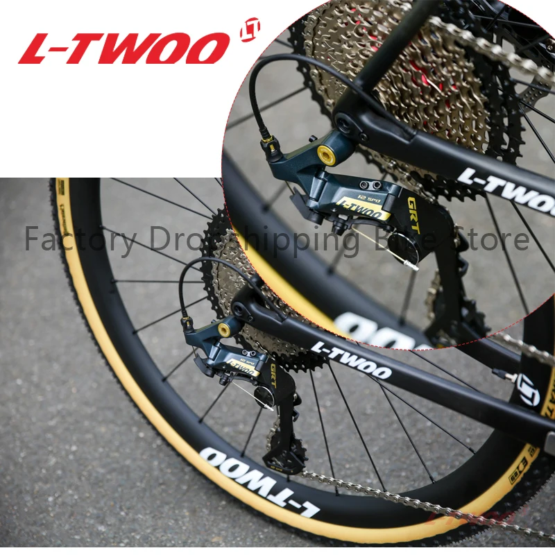 LTWOO GRT GR9 GR7 Damping System Gravel Bicycle Rear Derailleur 1x12S 1x11S 1x10S Carbon Fibre Cage Compatible 50T Cassette