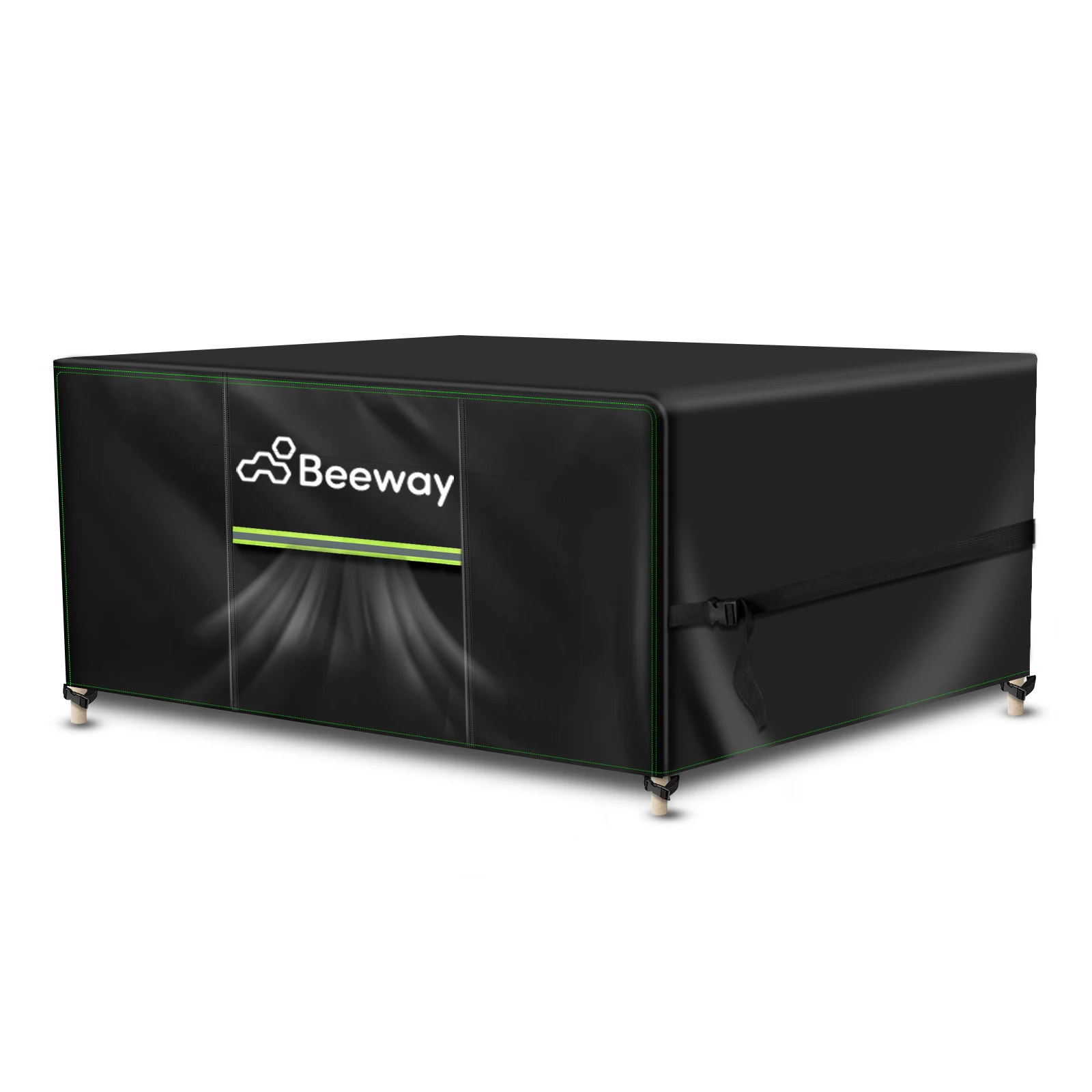 Beeway Garden Furniture Cover, Waterproof Patio Rattan Sofa Table and Chair Cover Set - 420D Oxford Fabric, Windproof - Rectangular