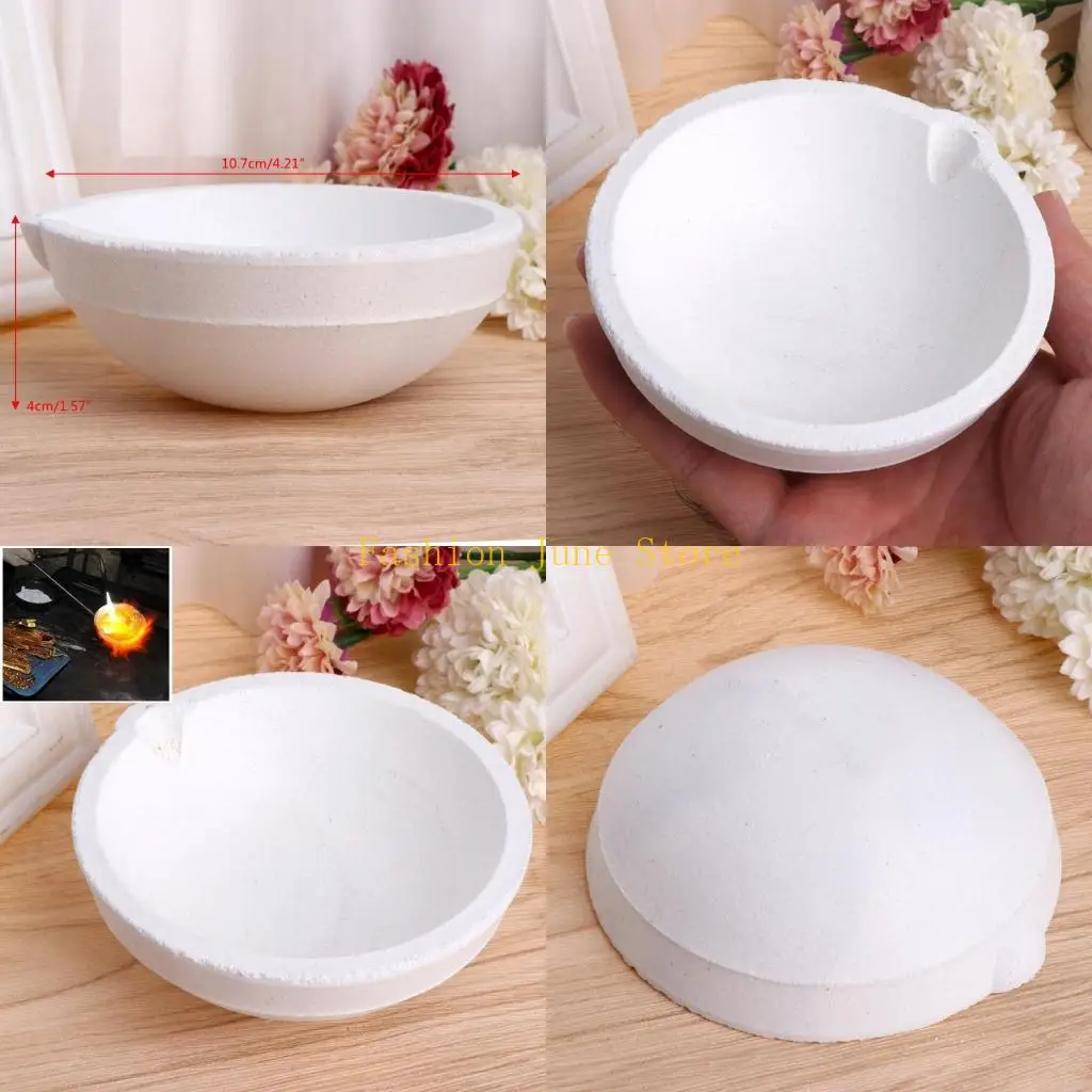 N5KA 1000Gram Bowl Jewelry Equipment Crucible For Melting Gold Silver