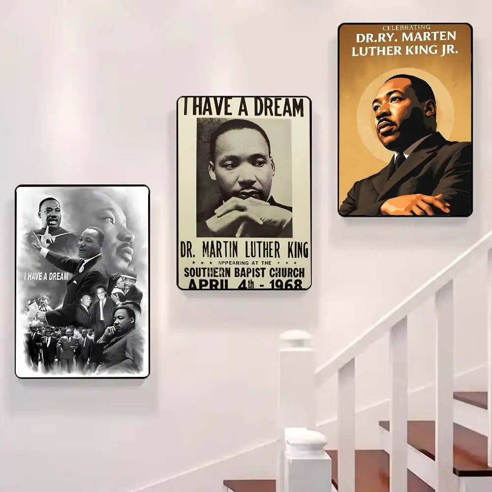 ملصق Dream M-Martin Luther King-MT Legend Person ملصق فني مع مطبوعات هدية تزيين غرفة النوم وغرفة المعيشة #4
