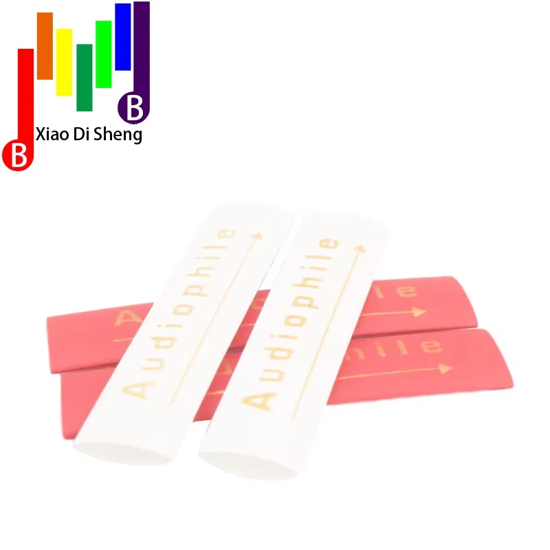 Диаметр 8 мм, 13 мм, красный, черный, аудио, ПВХ, код, золотой цвет, печать логотипа, стрелки, термоусадочная трубка из силиконовой резины, сделай сам