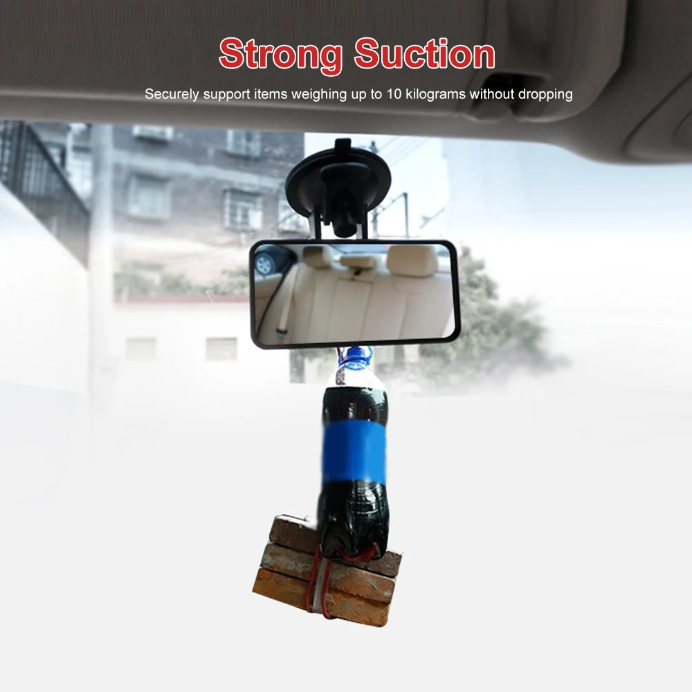 Child Observation Mirror 360 Degrees Rotatable Shatterproof Adjustable Car Mirror Adjustable Car Interior Rear View Mirror