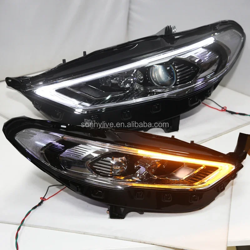 

AIROW For Mondeo LED Head Lamps LED Light for FORD Fusion Titanium2017 PW