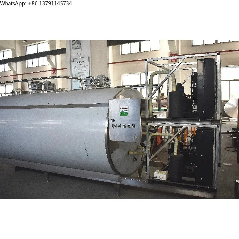 500l Stainless Steel Milk Processing Cooling Tank Storage Tank Vertical Refrigeration