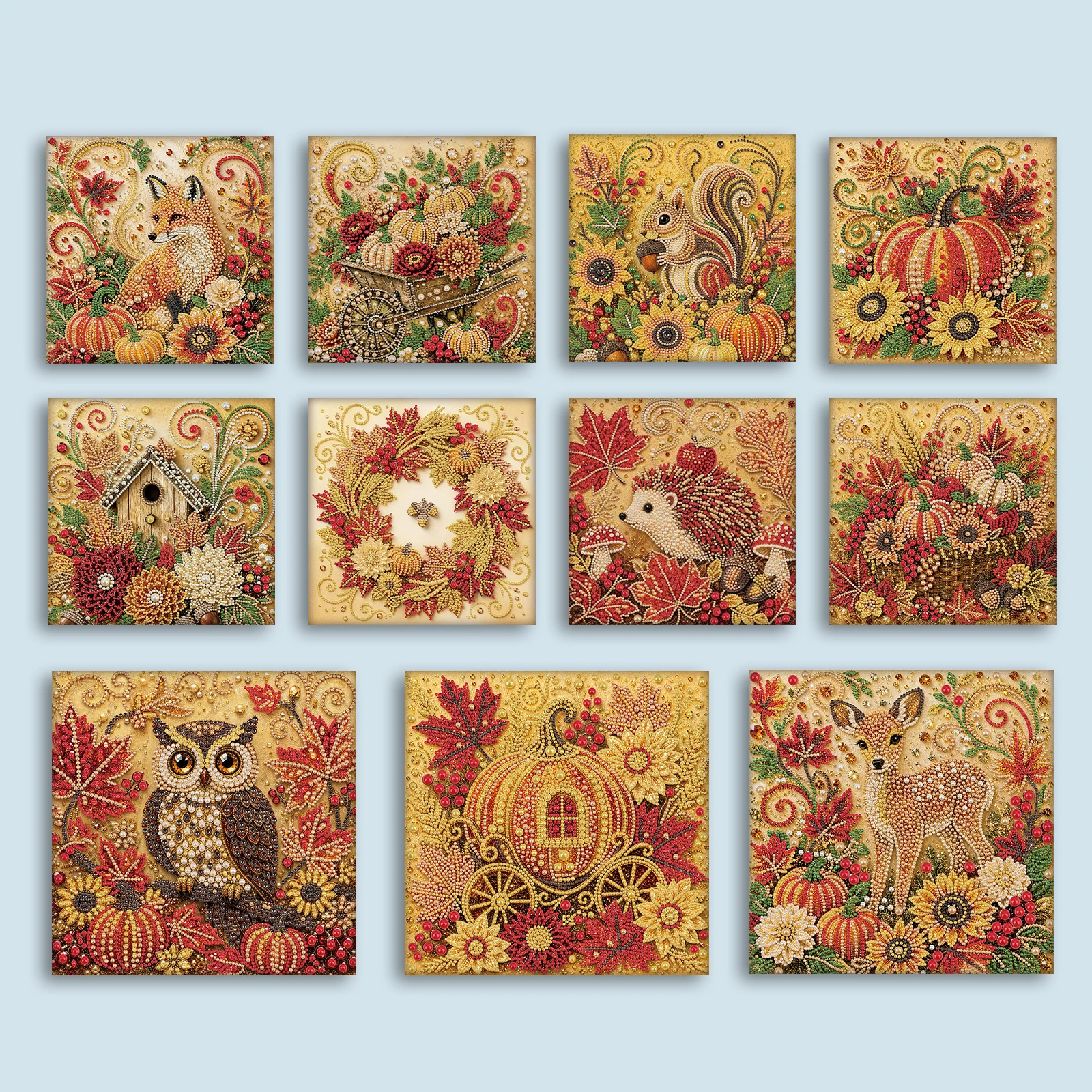Art And Craft Autumn - Kit de Pintura com Pérolas DIY