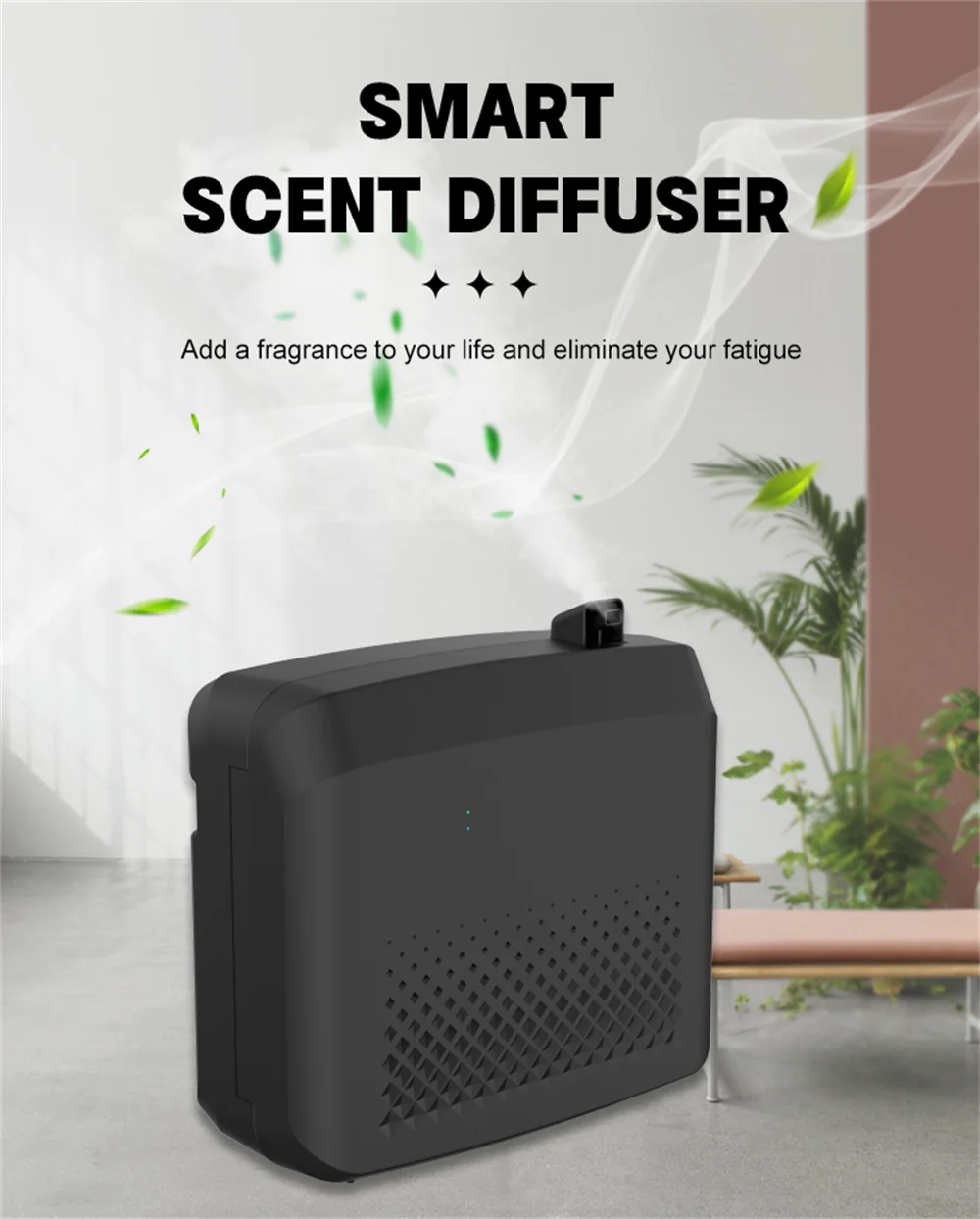 Difusor inteligente de aceites esenciales de 800 ML, difusor de Aroma aromático, máquina de aire con Control Bluetooth, sistema de aire fresco de Hotel de gran cobertura