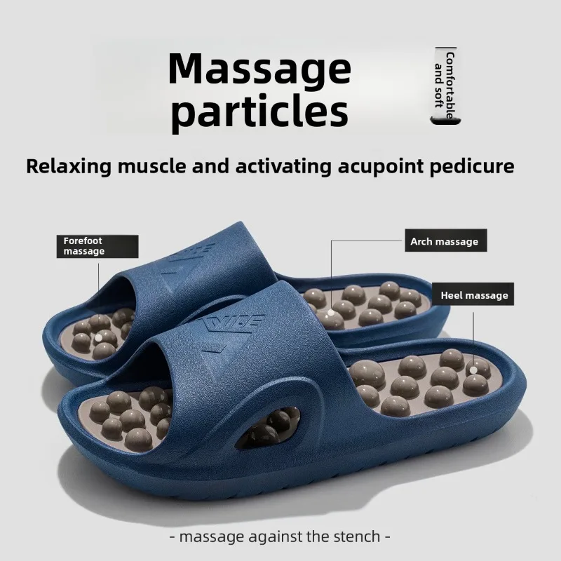 

Массажные тапочки, женские домашние нескользящие тапочки для акупрессуры, подошвенные акупунктурные точки, крутые тапочки