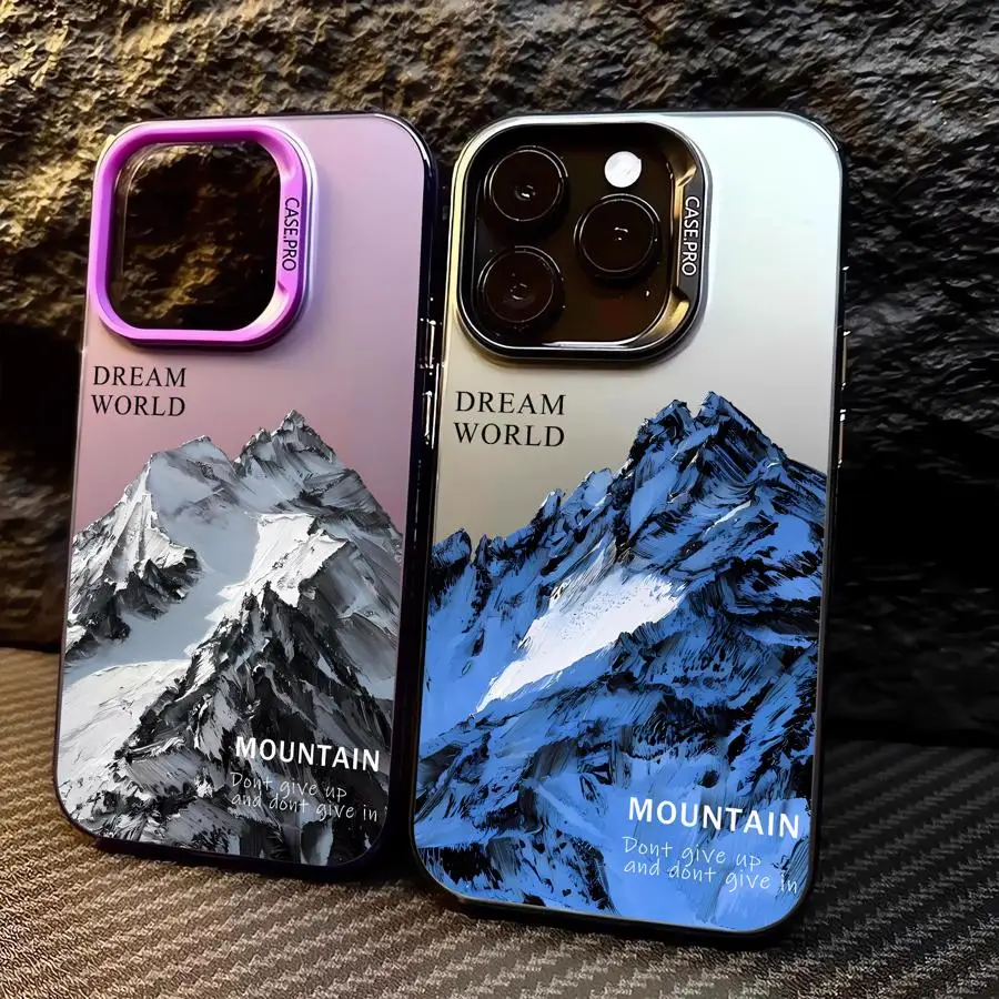 Snow Mountain Cover Phone Case for Apple iPhone 15 Pro Max 16 Pro 14 Pro 13 12 11 Pro Max 14 Plus Protective Soft Shell