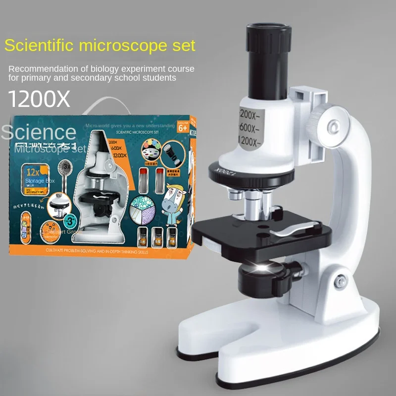 

HD 1200x microscope primary school biological science experimental equipment children's education science and education gift