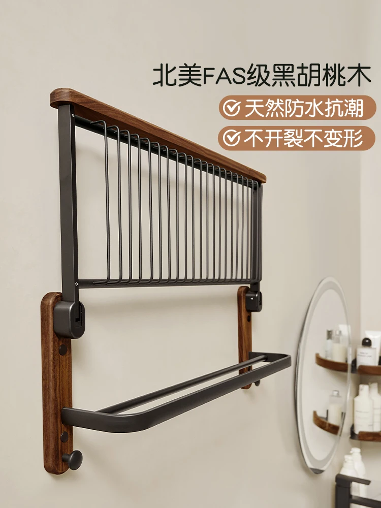 

Bath towel rack Bathroom hardware Bathroom pendant set Folding towel rack Toilet rack Wall hanging towel hanger
