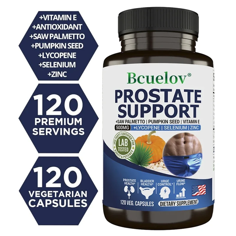 Potent Saw Palmetto Supplement - Lycopene, Pumpkin Seed, DHT Blocker, Bladder Health, Urinary Health & Prostate Support for Men