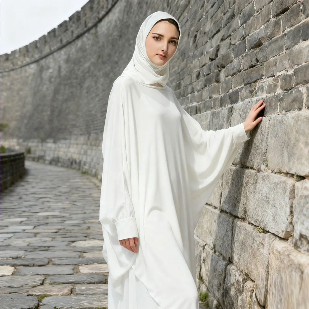 

Women Muslim Hijab Abaya Prayer Dress Thobe Gown Middle East Robe Islam Hooded Caftan Khimar Kaftan Eid Abayas Ramadan Djellaba