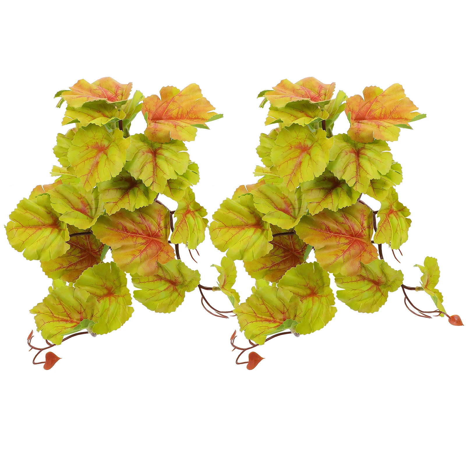 

2pcs Simulation Plants Decor Reptile Pet Case Ornament Artificial Plastic Landscape Supplies For Bearded Dragon Gecko Lizard